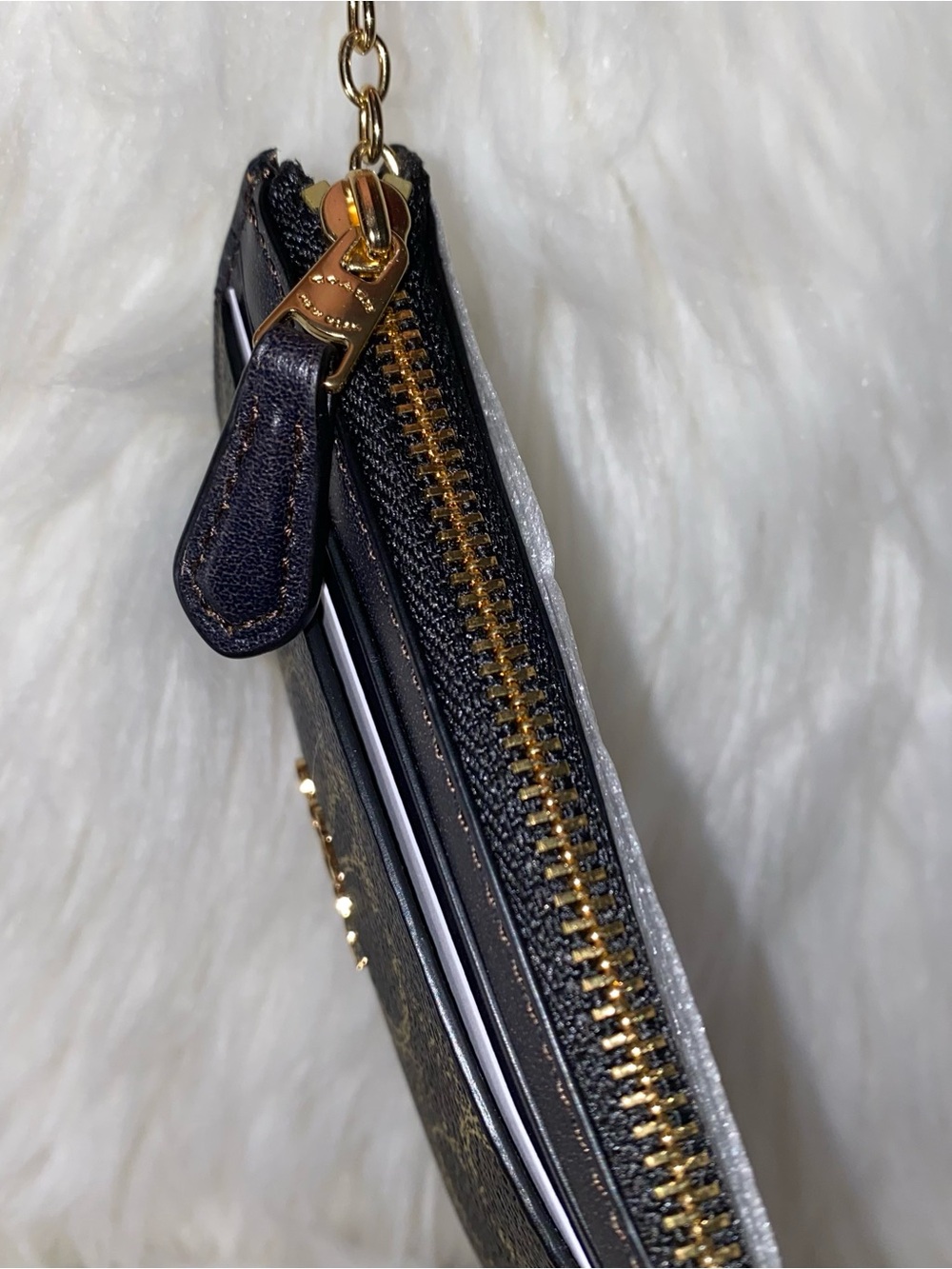 Coach Mini Skinny Id Case In Loved Signature Canvas New with tags - Picture 5 of 12